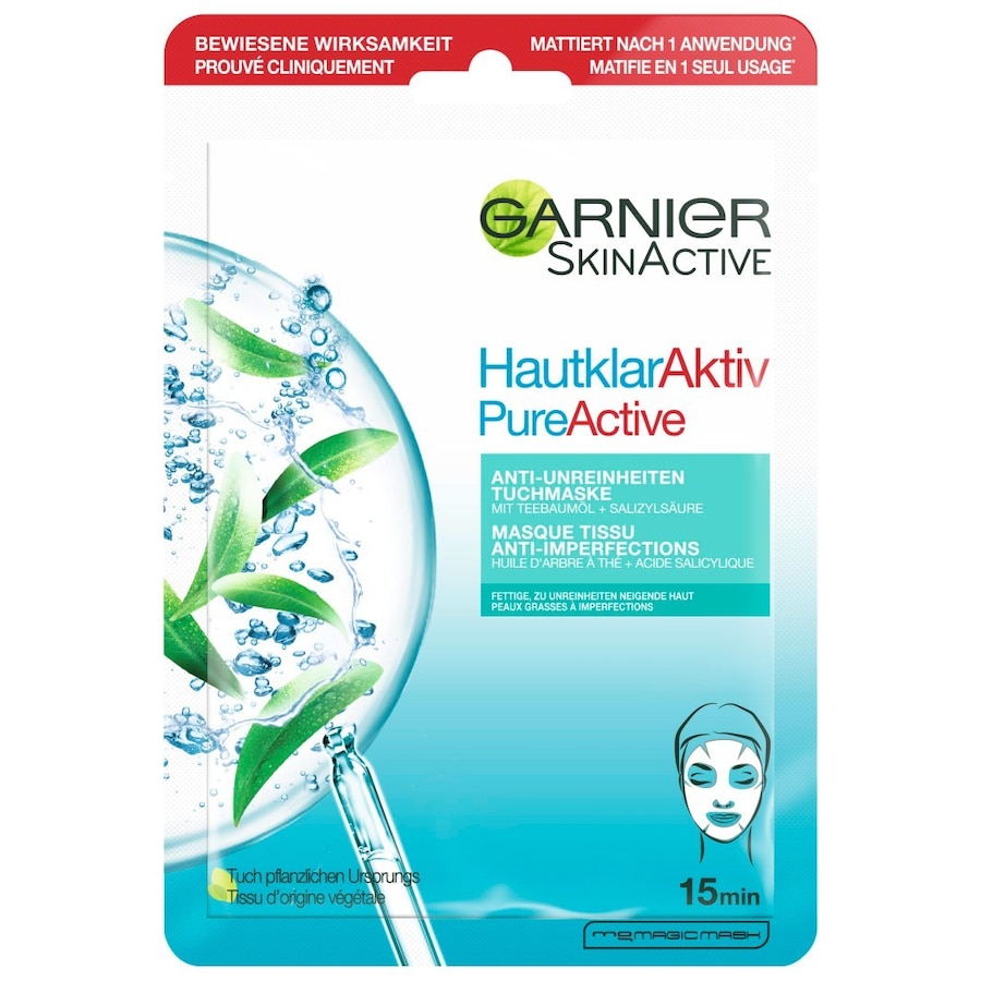 Garnier Skin Active Garnier Skin Active Hautklar Teebaumöl tuchmaske 23.0 g von Garnier