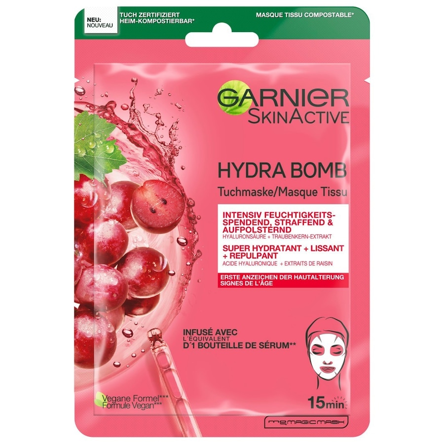 Garnier Skin Active Garnier Skin Active Hydra Bomb Traube tuchmaske 28.0 g von Garnier