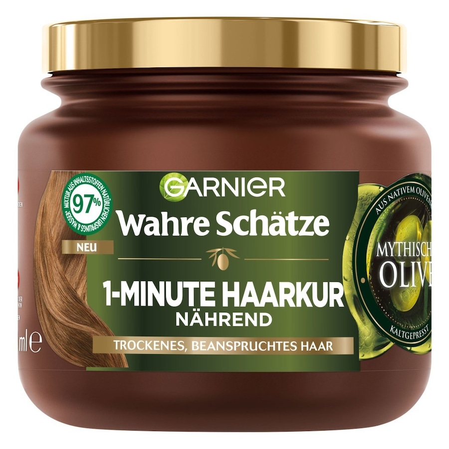 Garnier Wahre Schätze Garnier Wahre Schätze 1-Minute Haarkur Mythische Olive haarkur 340.0 ml von Garnier