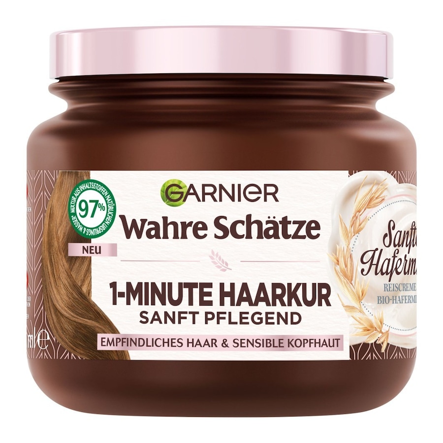 Garnier Wahre Schätze Garnier Wahre Schätze 1-Minute Haarkur – mit Hafermilch für eine sanfte Pflege haarkur 340.0 ml von Garnier