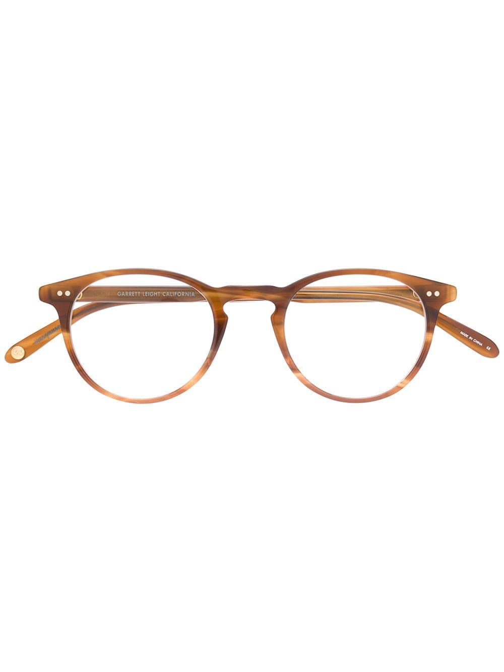 Garrett Leight round shape glasses - Brown