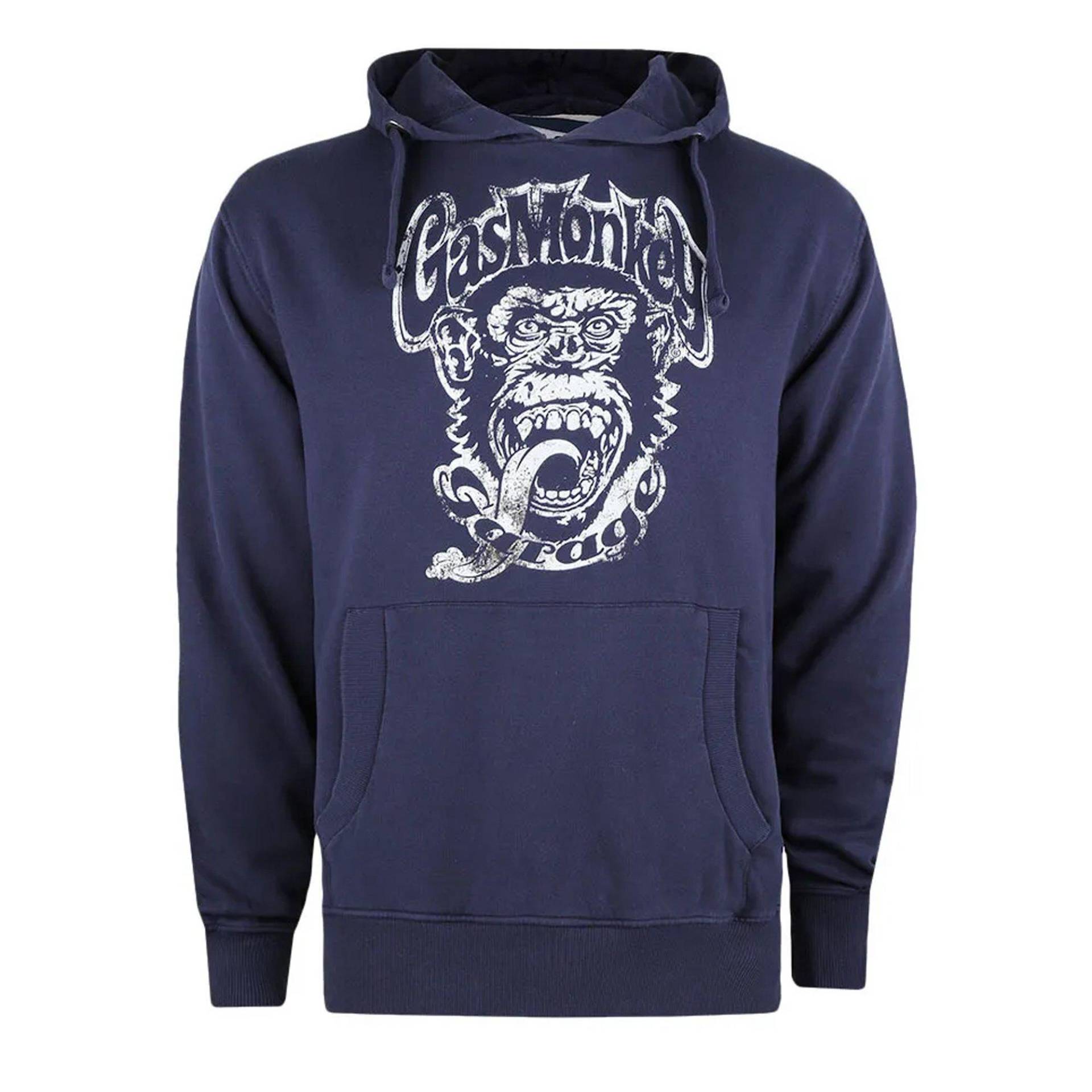 Kapuzenpullover Herren Indigo S von Gas Monkey Garage