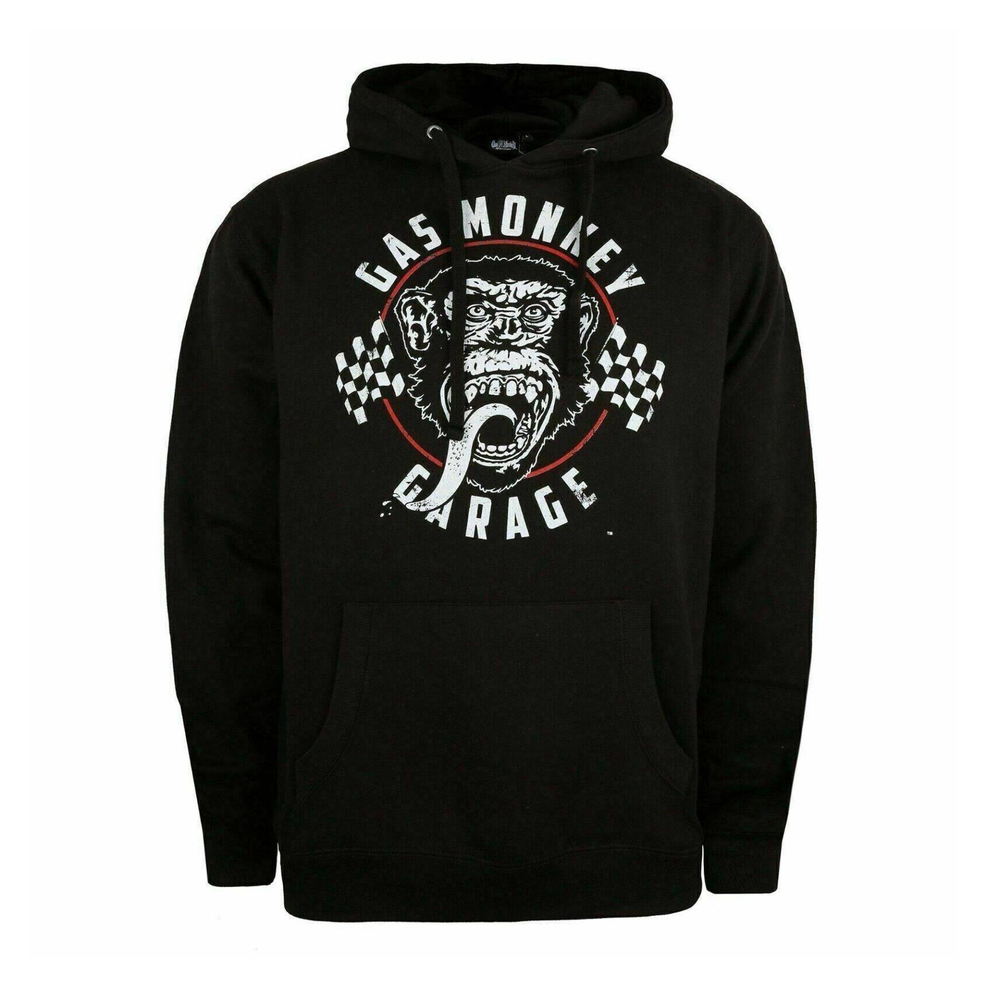 Kapuzenpullover Herren Schwarz M von Gas Monkey Garage