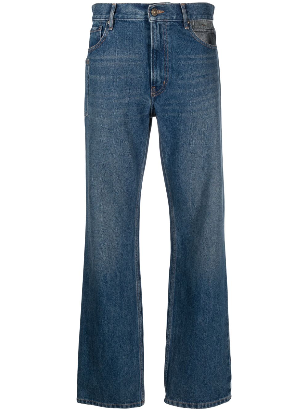 Gauchère cut-out straight-leg jeans - Blue von Gauchère