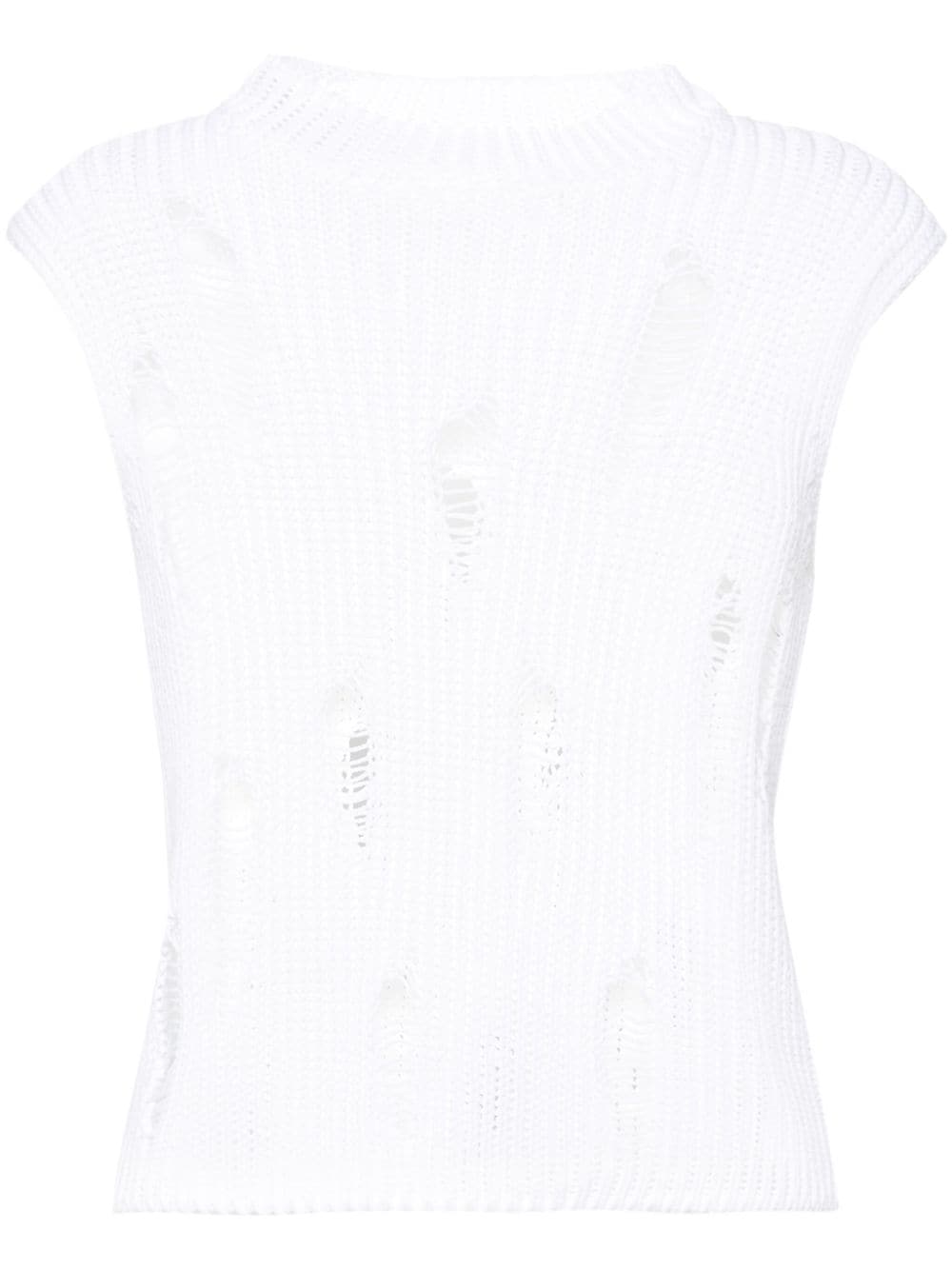 Gauchère distressed cotton vest - White von Gauchère