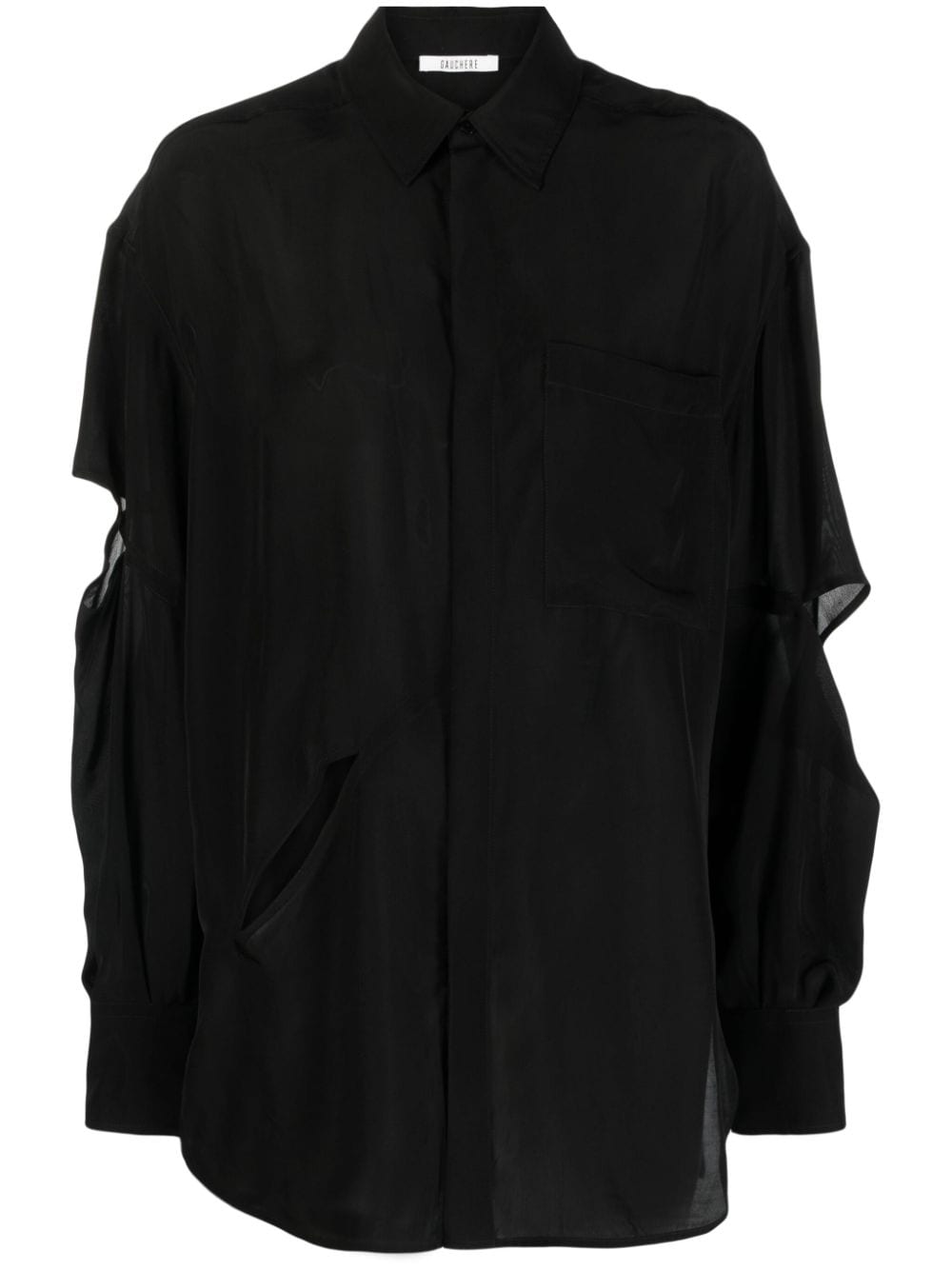 Gauchère ripped-detail shirt - Black von Gauchère