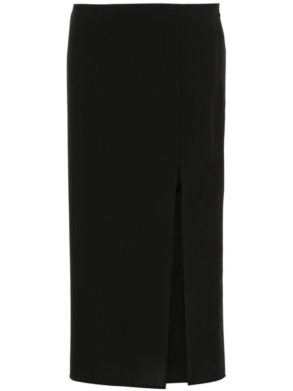 Gauchère side-slit wool skirt - Black von Gauchère