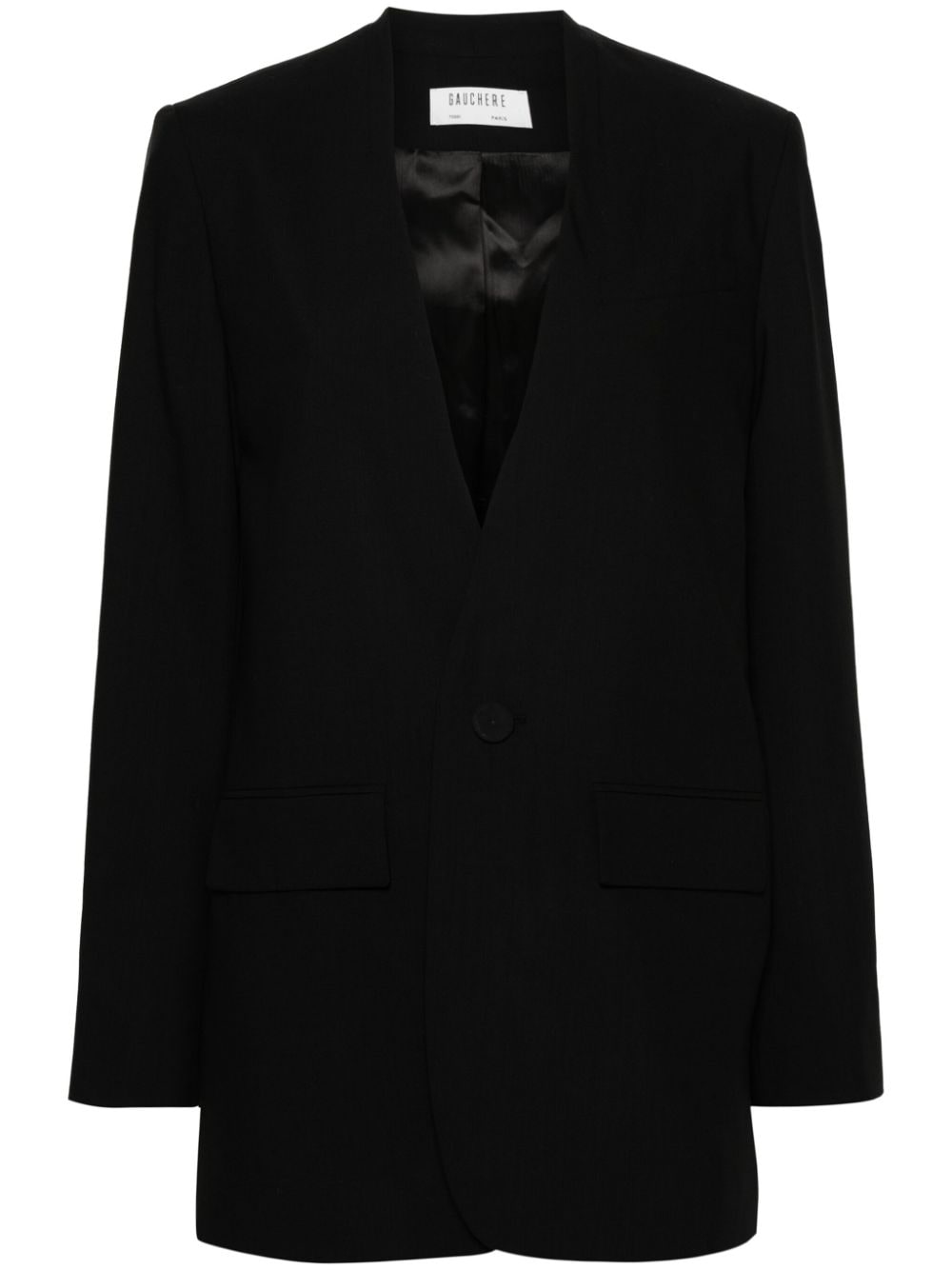 Gauchère wool single-breasted blazer - Black von Gauchère