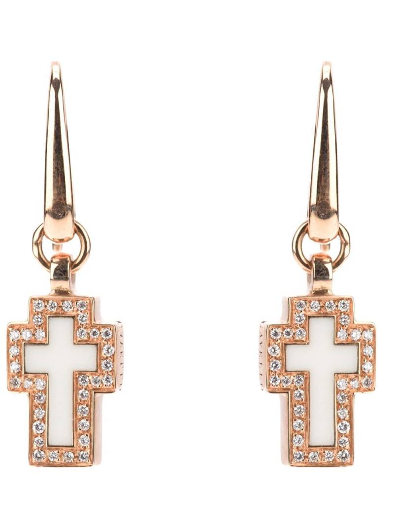 Gavello cross diamond earrings - Metallic von Gavello