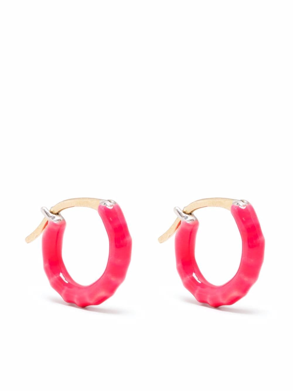 Gaya 14kt gold and sterling silver Zélie small hoop earrings von Gaya