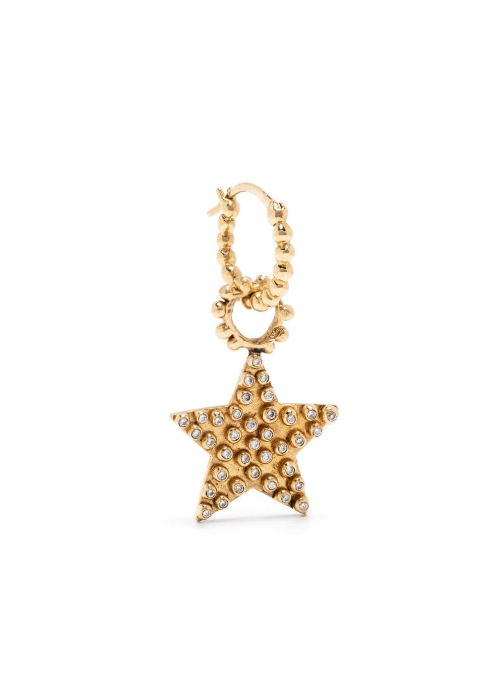 Gaya 18kt yellow gold Star diamond drop earring von Gaya