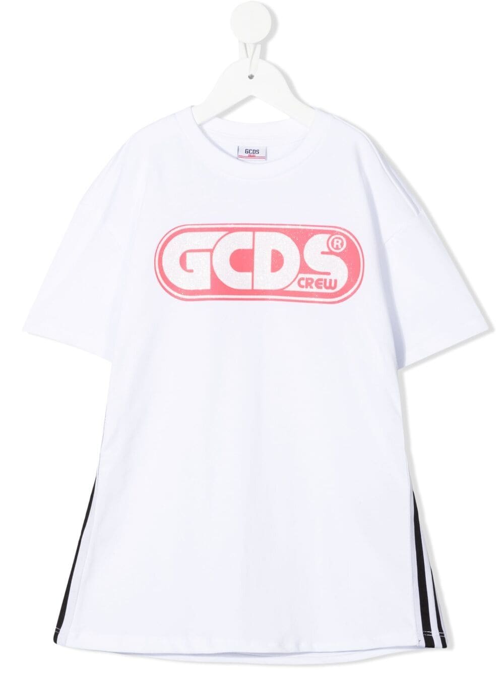 Gcds Kids glitter-detail cotton T-shirt dress - White von Gcds Kids