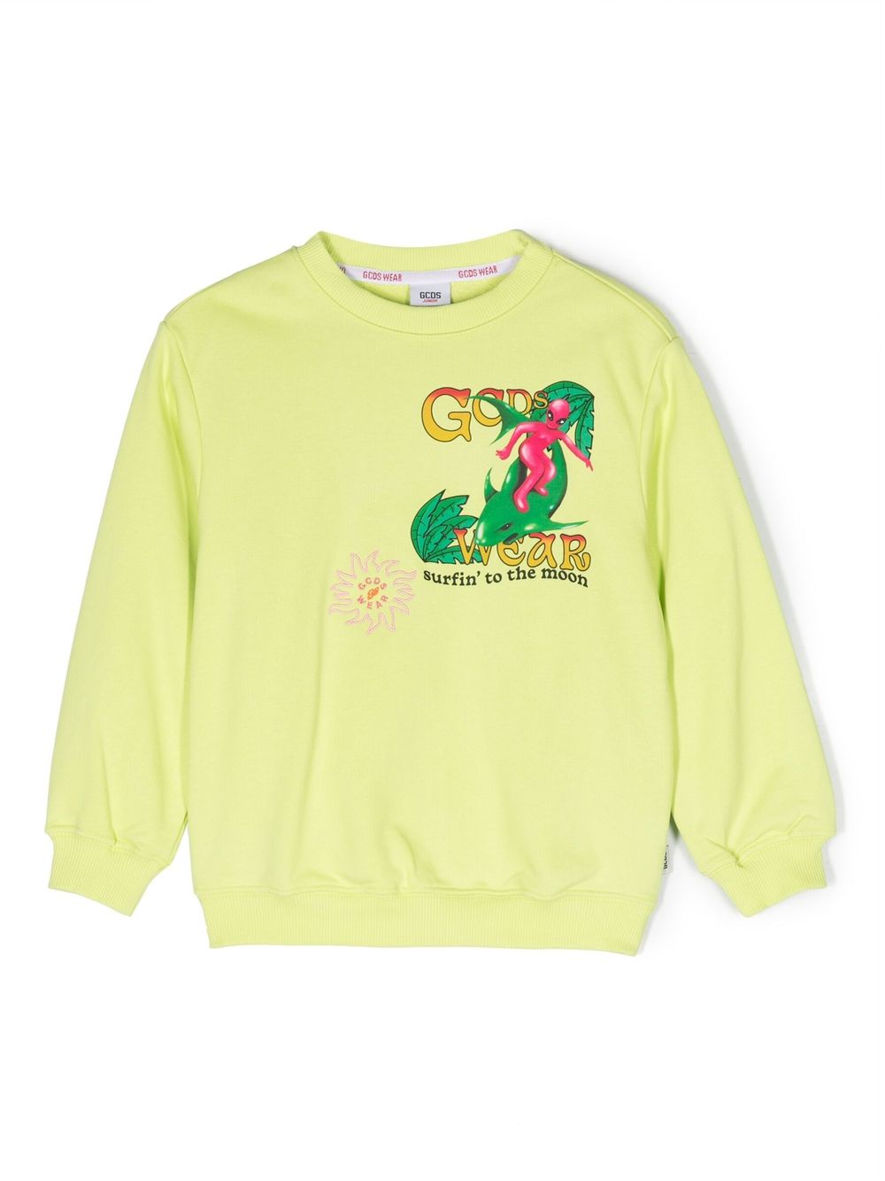 Gcds Kids graphic-print cotton sweatshirt - Green von Gcds Kids