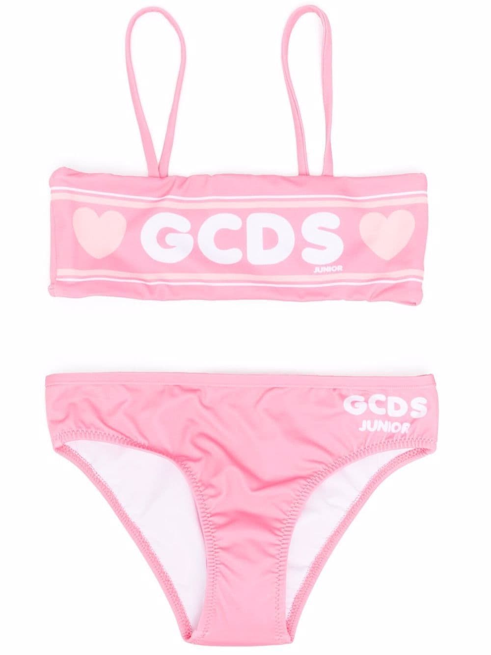 Gcds Kids heart-print two-piece bikini - Pink von Gcds Kids