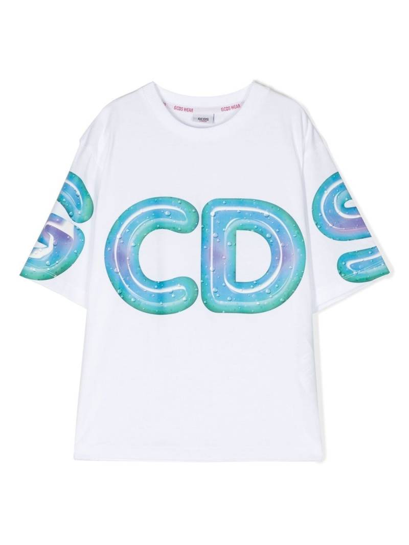 Gcds Kids logo-print T-shirt - White von Gcds Kids