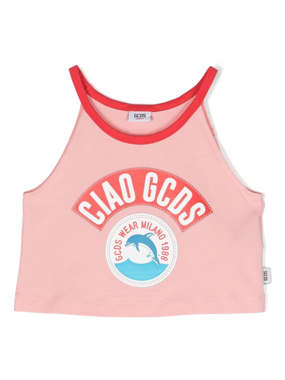 Gcds Kids logo-print cotton tank top - Pink von Gcds Kids