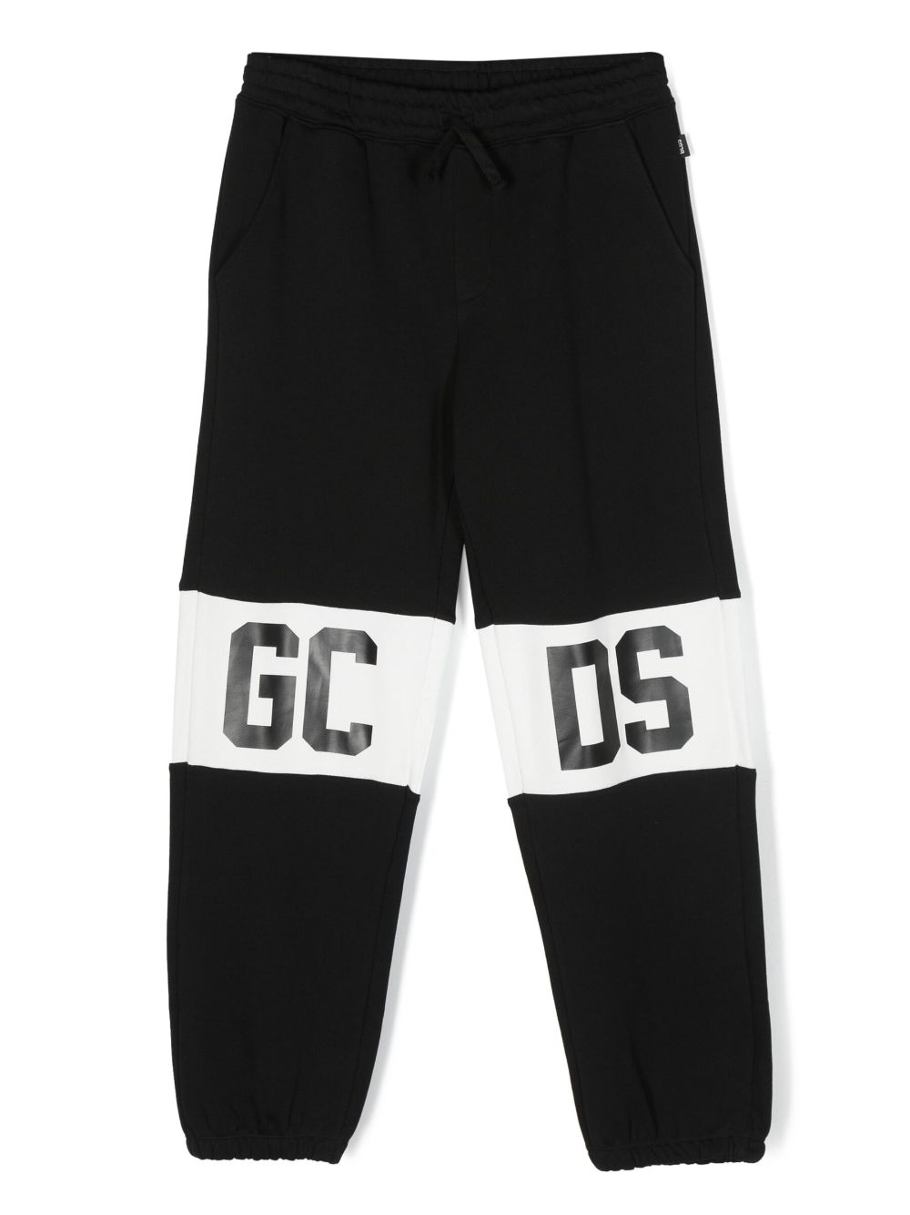 Gcds Kids logo-print cotton track pants - Black von Gcds Kids