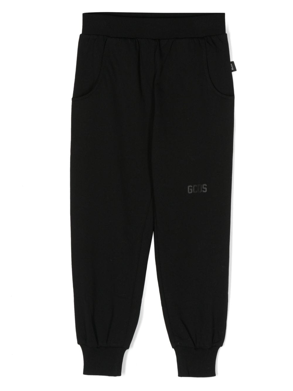 Gcds Kids logo-print cotton trousers - Black von Gcds Kids