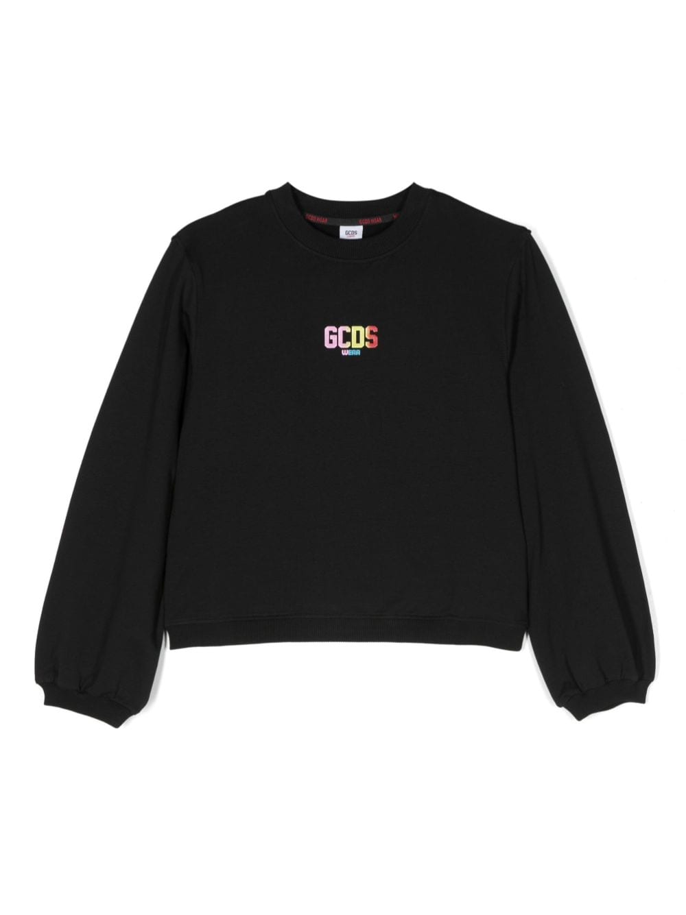 Gcds Kids logo-print crewneck sweatshirt - Black von Gcds Kids