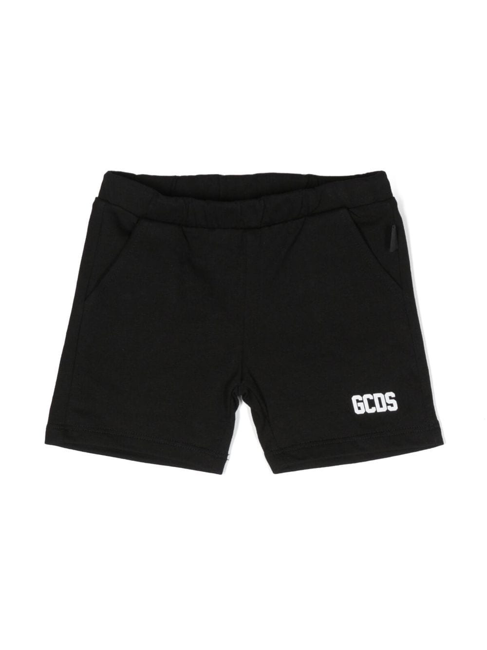 Gcds Kids logo-print detail shorts - Black von Gcds Kids