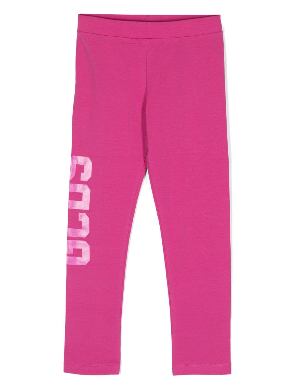 Gcds Kids logo-print stretch-cotton leggings - Pink von Gcds Kids
