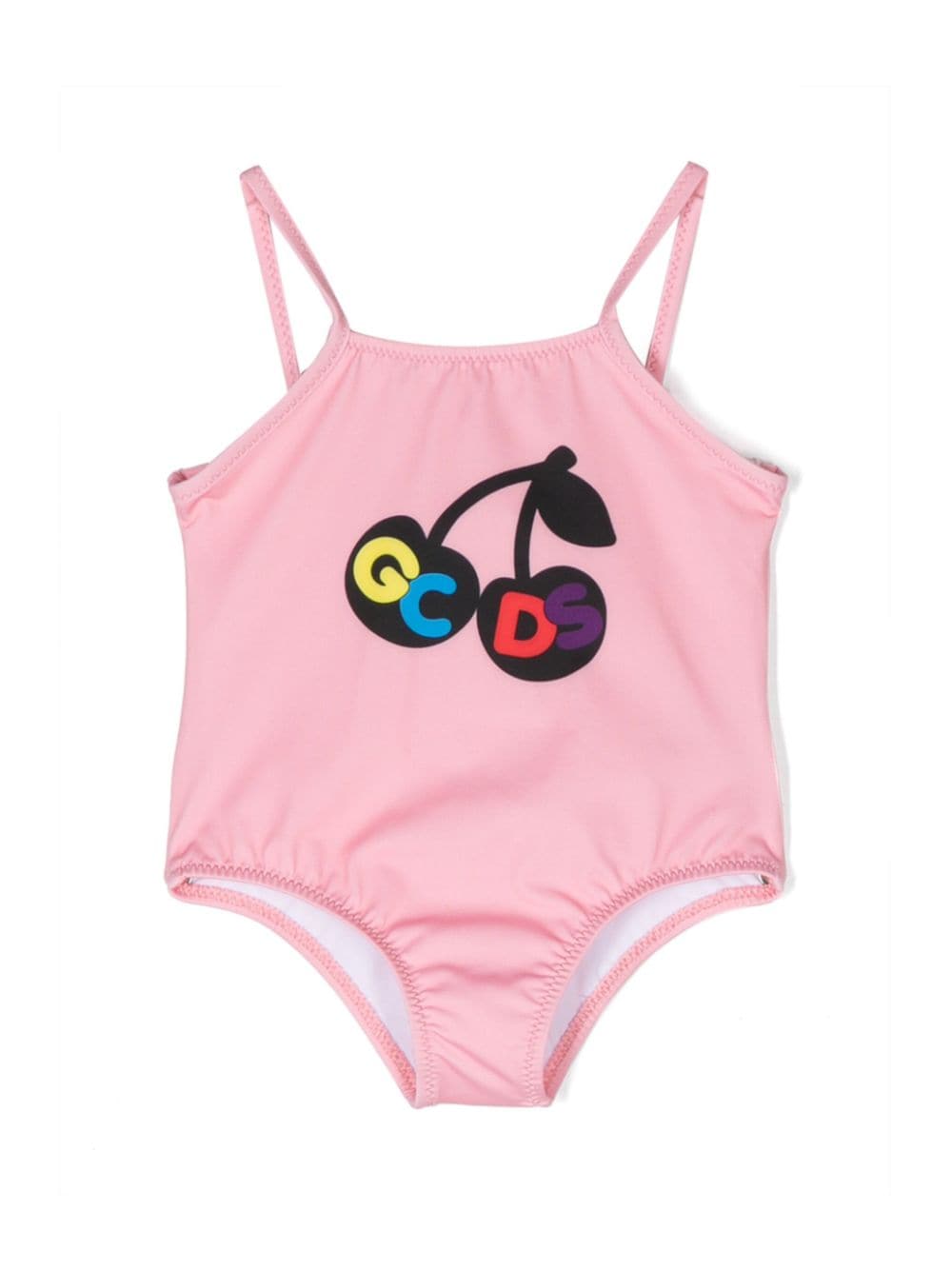 Gcds Kids logo-print swimsuit - Pink von Gcds Kids