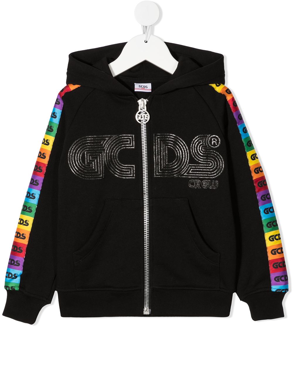 Gcds Kids logo-printed hoodie - Black von Gcds Kids