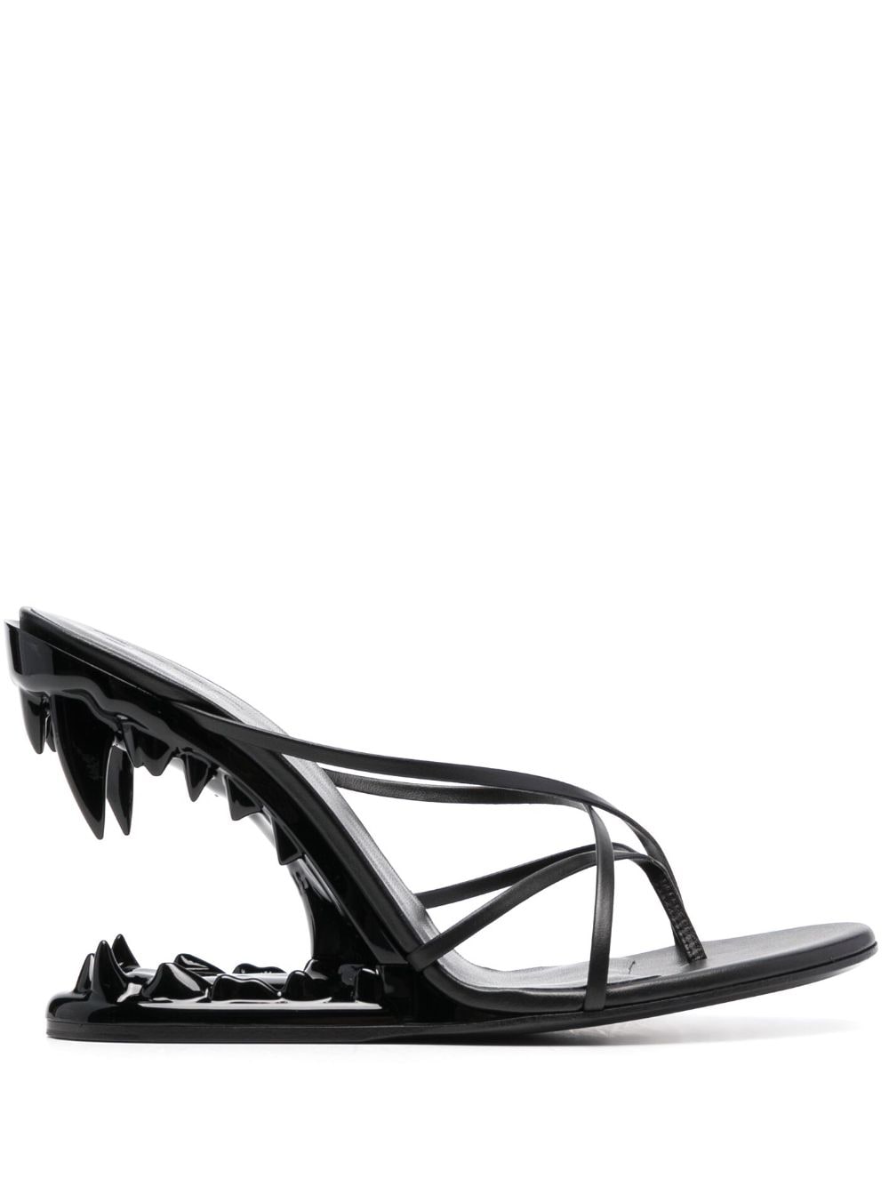 Gcds 105mm Morso Thongs leather sandals - Black von Gcds