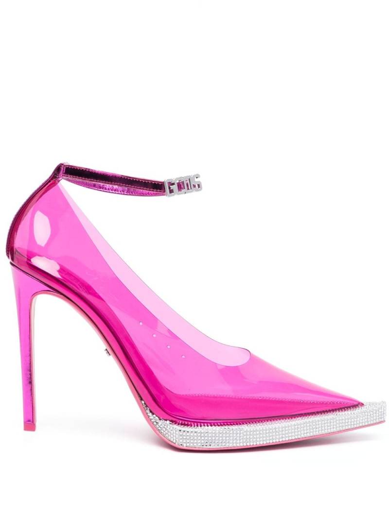 Gcds 130mm transparent pointed-toe pumps - Pink von Gcds