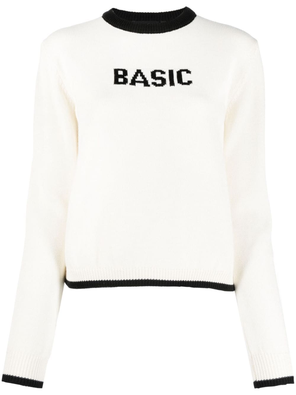 Gcds Basic patterned-jacquard jumper - White von Gcds