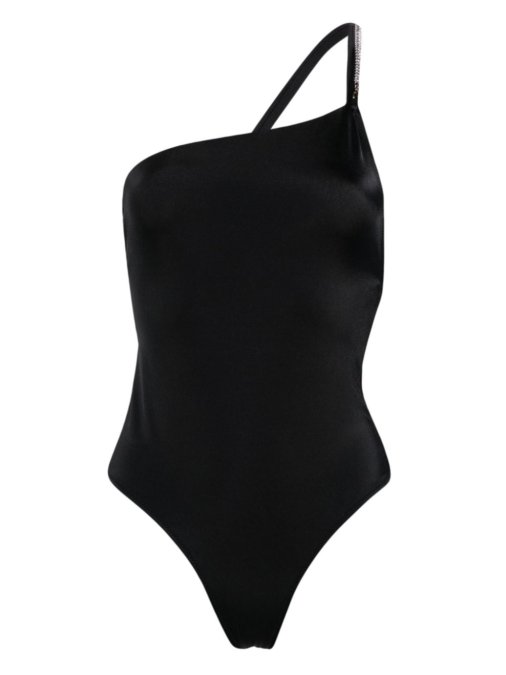 Gcds Bling one-shoulder swimsuit - Black von Gcds