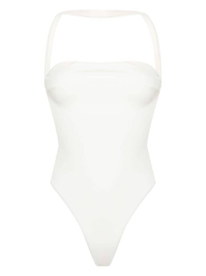 Gcds Couture halterneck swimsuit - White von Gcds