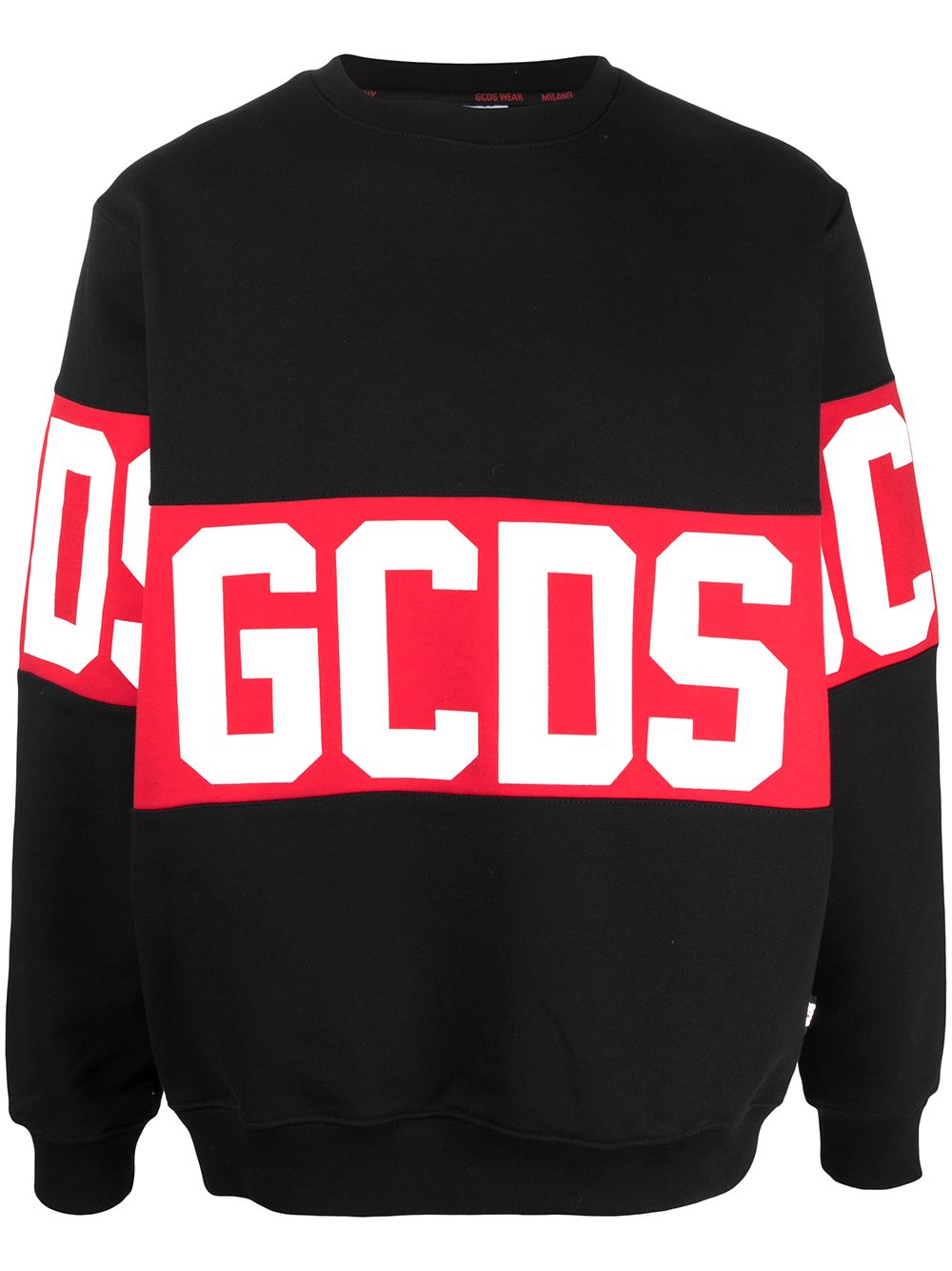 Gcds Large logo print jumper - Black von Gcds