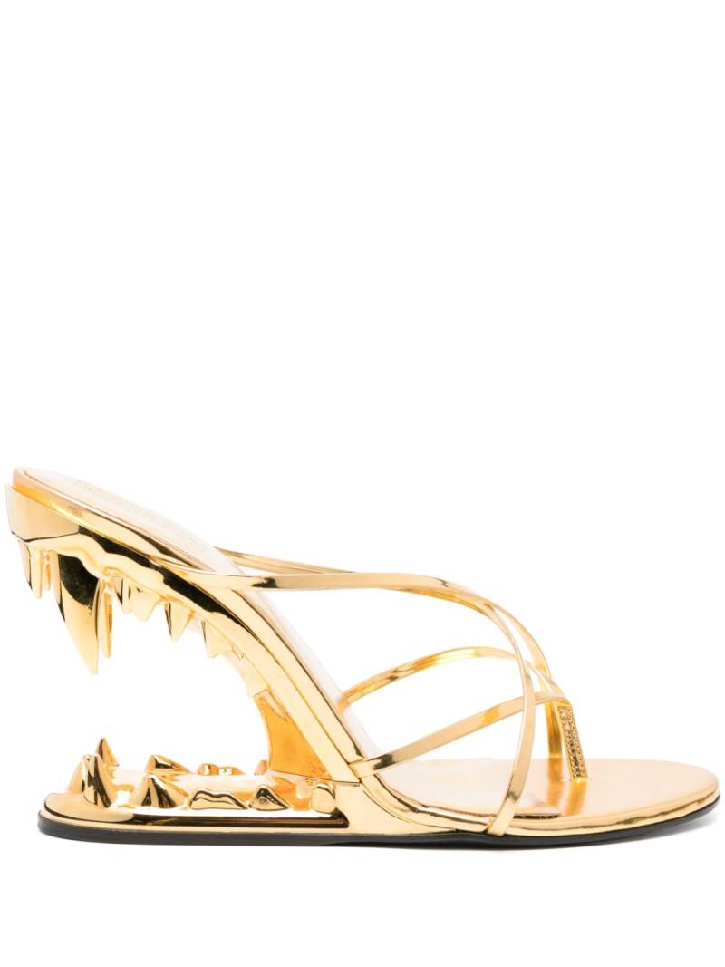 Gcds Morso 109mm thong sandals - Gold von Gcds