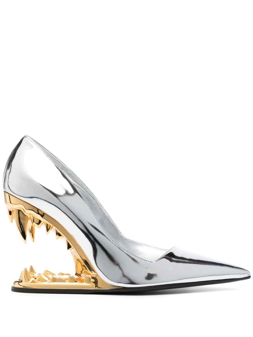 Gcds Morso Mirror 111mm sculpted-heel pumps - Silver von Gcds