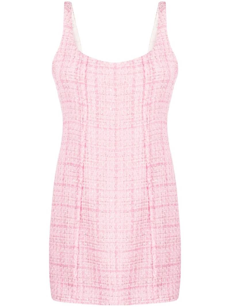 Gcds backless tweed minidress - Pink von Gcds