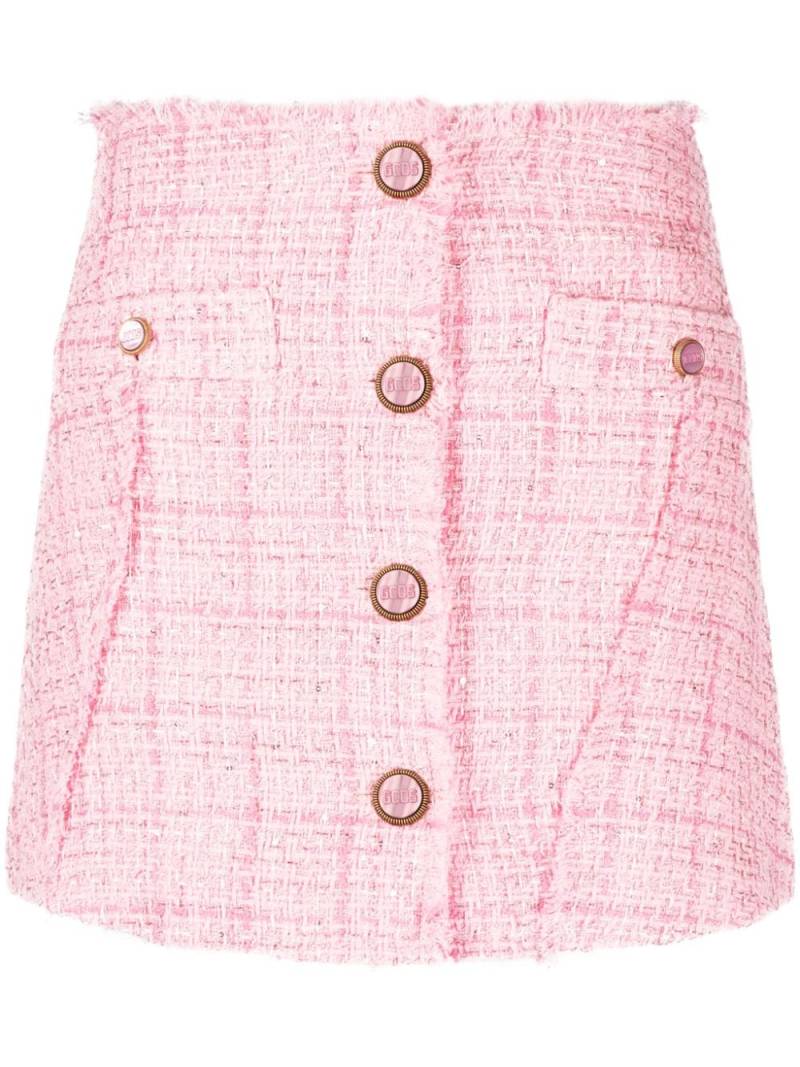 Gcds button-up tweed miniskirt - Pink von Gcds