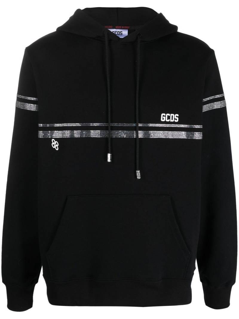 Gcds crystal-embellished hoodie - Black von Gcds