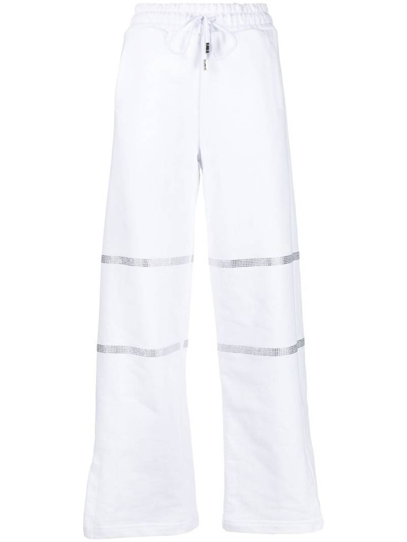 Gcds crystal-embellished track pants - White von Gcds