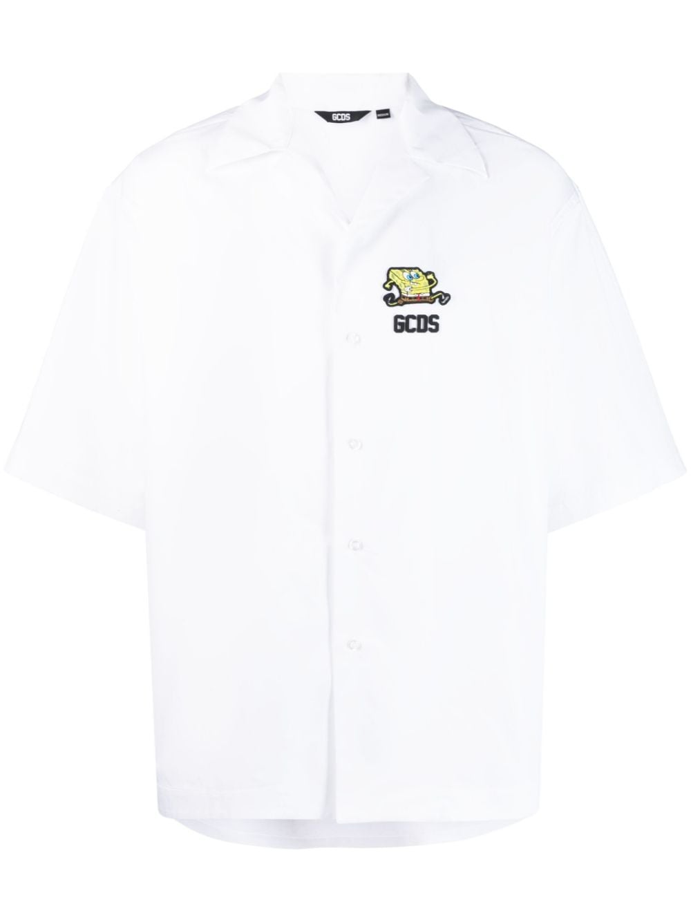 Gcds embossed-logo short-sleeve shirt - White von Gcds