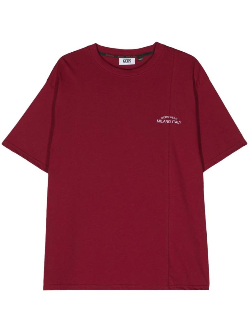 Gcds embroidered-logo cotton T-shirt von Gcds