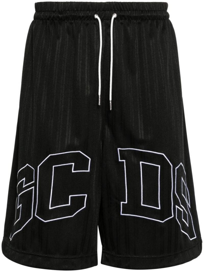 Gcds embroidered-logo track shorts - Black von Gcds