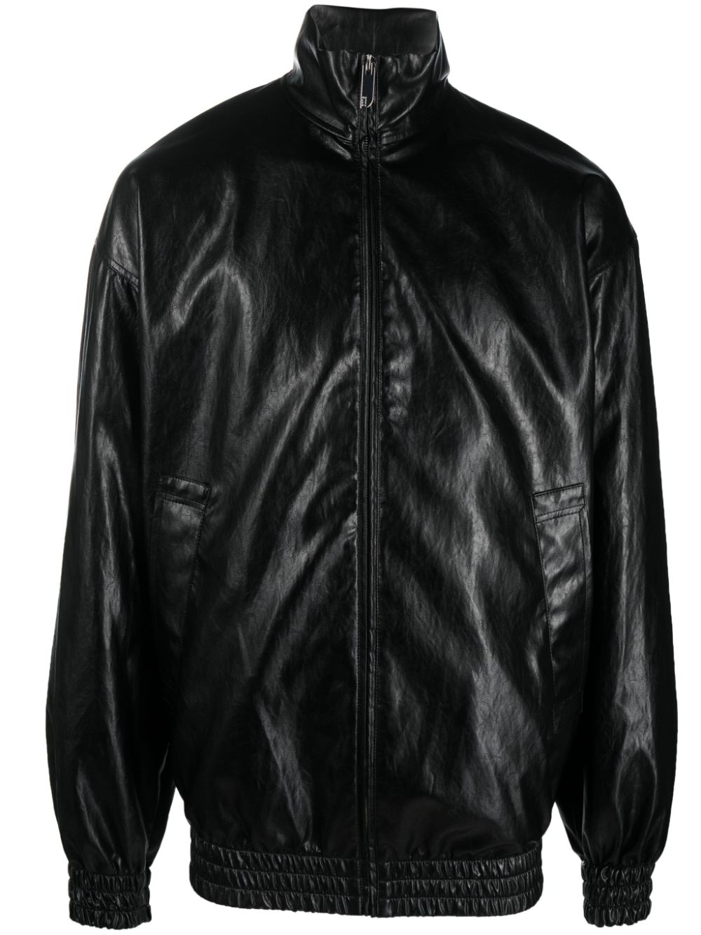 Gcds high-shine faux-leather jacket - Black von Gcds