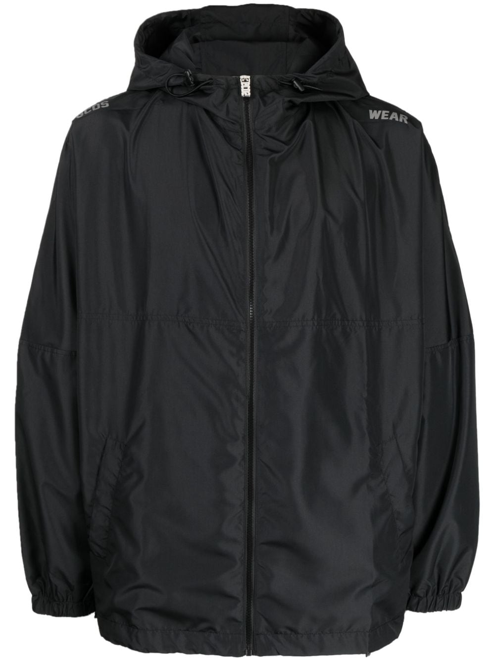 Gcds hooded lightweight jacket - Black von Gcds