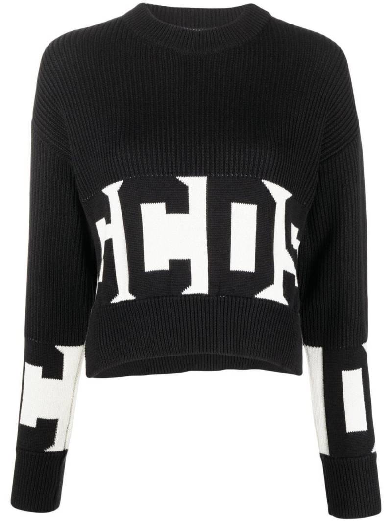 Gcds intarsia-knit logo jumper - Black von Gcds