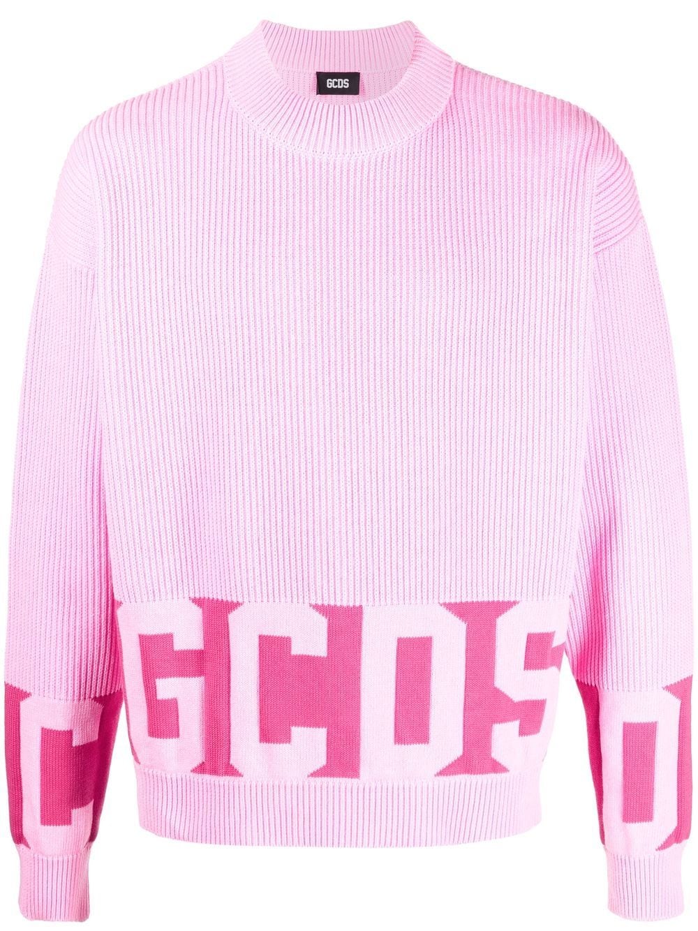 Gcds intarsia-knit logo jumper - Pink von Gcds