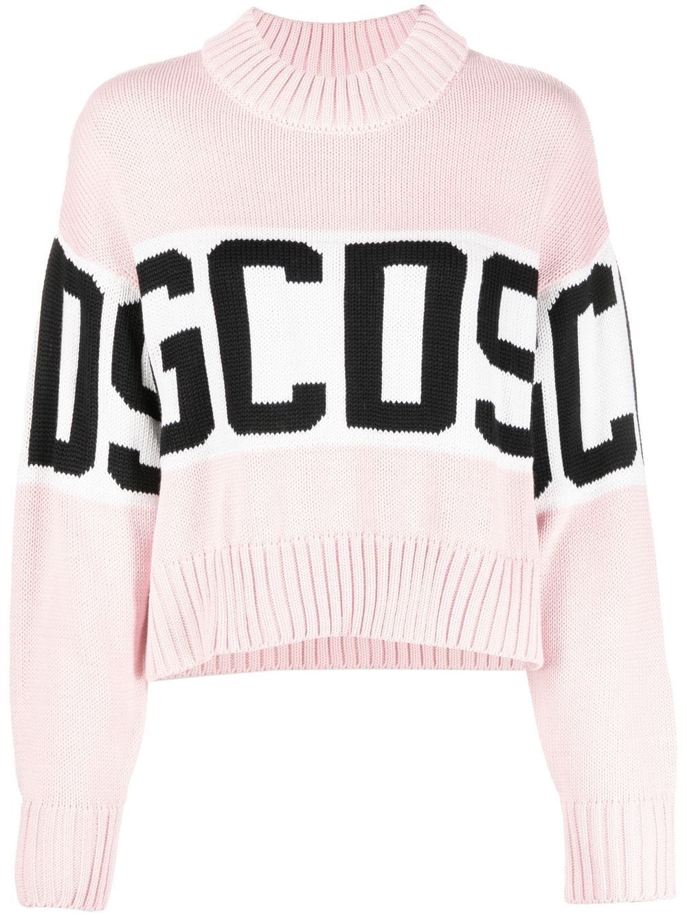 Gcds intarsia-knit wool-blend jumper - Pink von Gcds