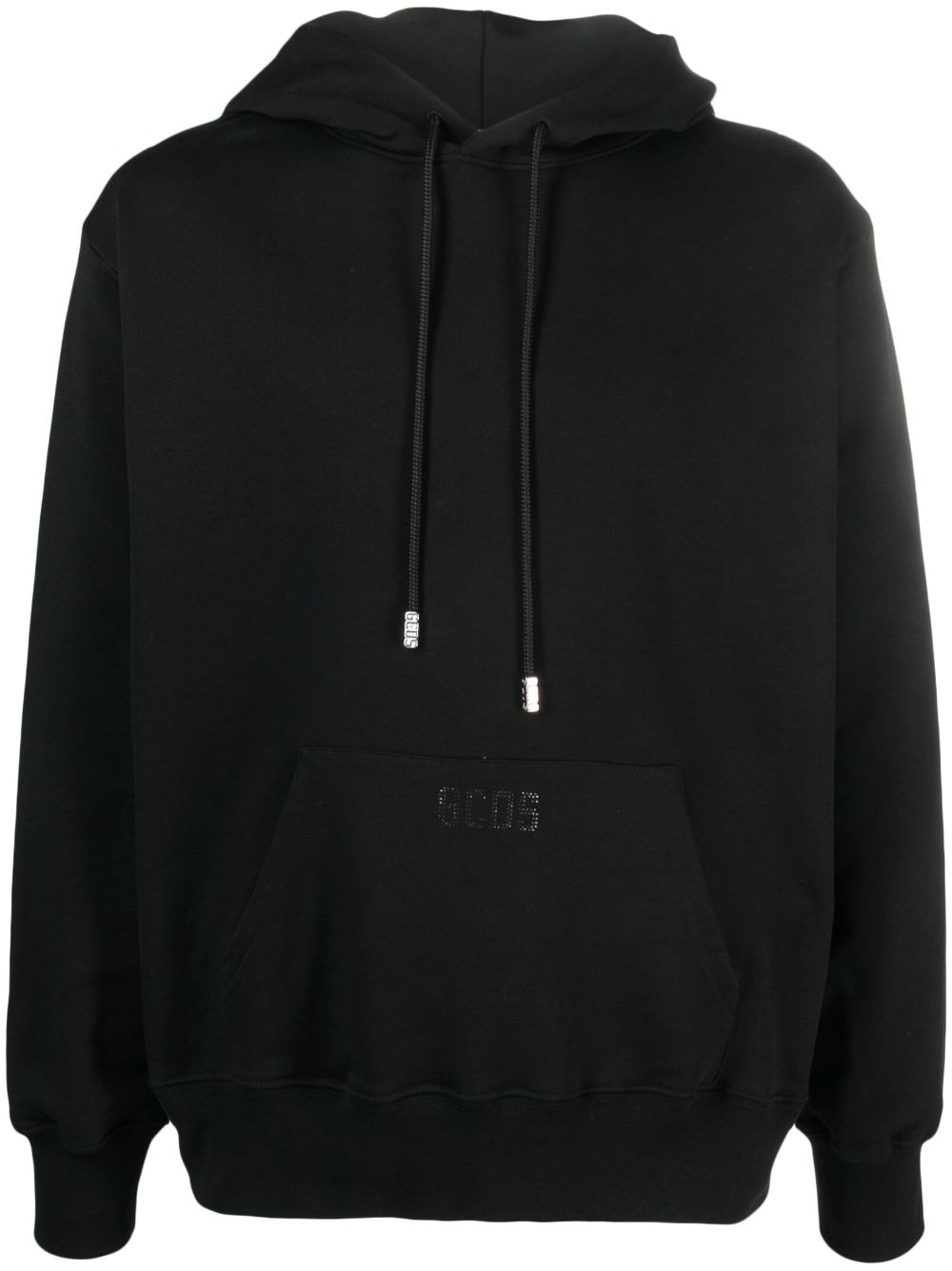 Gcds logo-detail drawstring hoodie - Black von Gcds