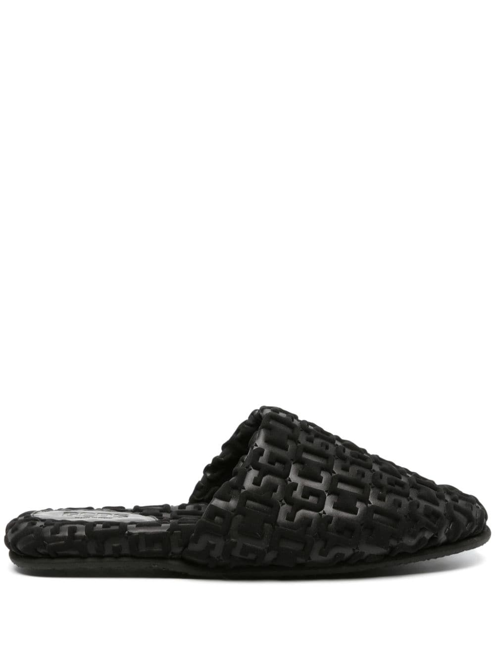 Gcds logo-embossed monogram slippers - Black von Gcds