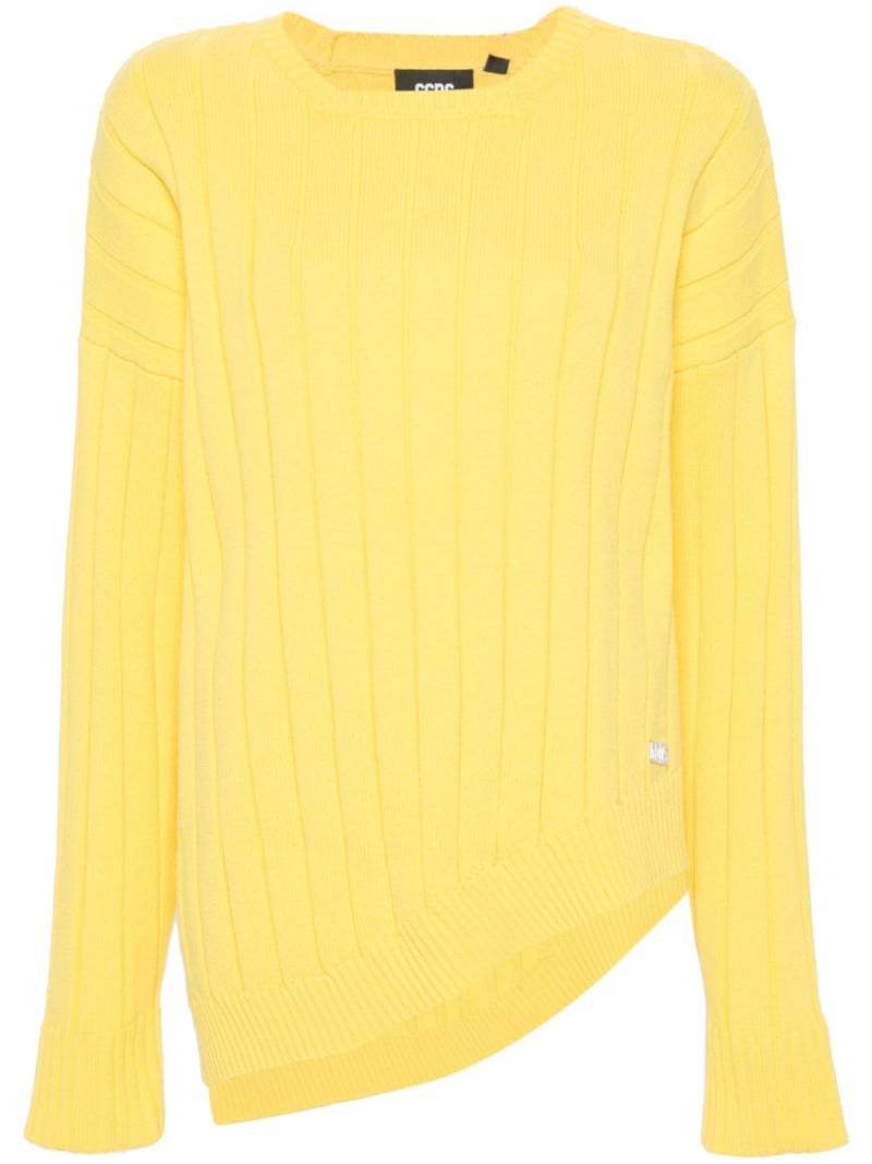 Gcds logo-plaque jumper - Yellow von Gcds